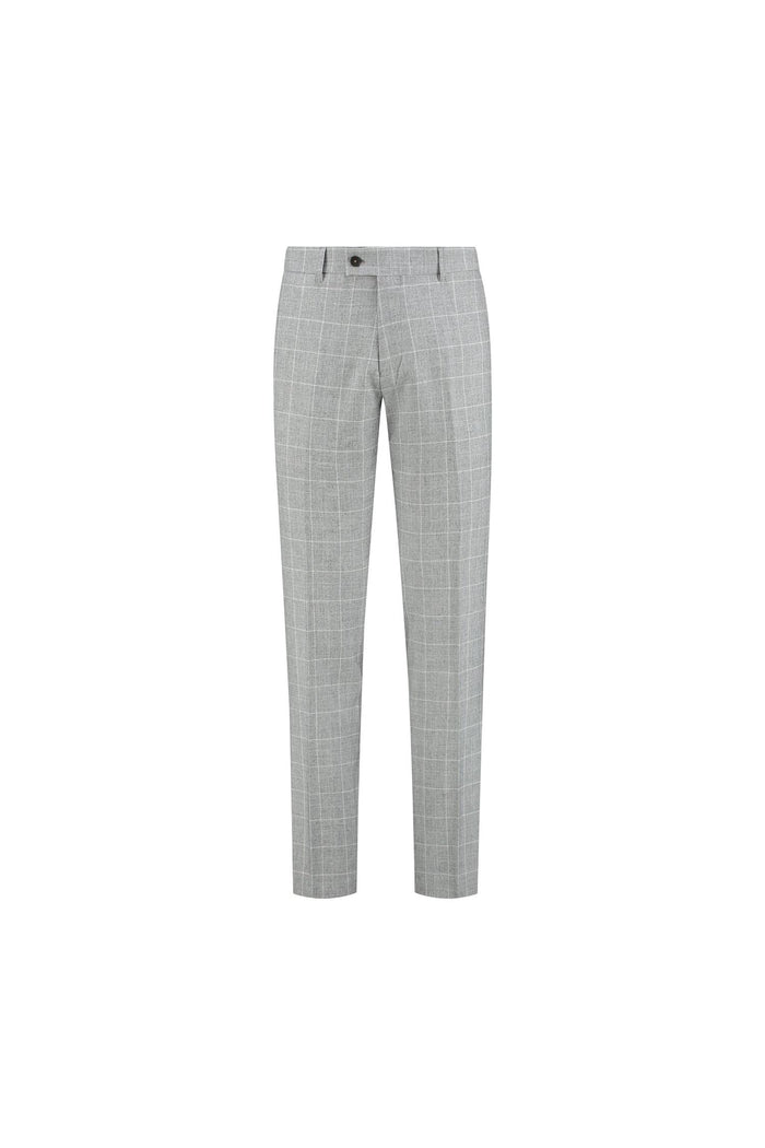 Pantalon ruit lichtgrijs