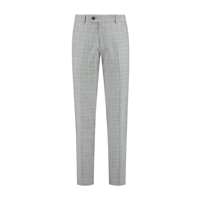 Pantalon ruit lichtgrijs