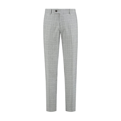 Pantalon ruit lichtgrijs