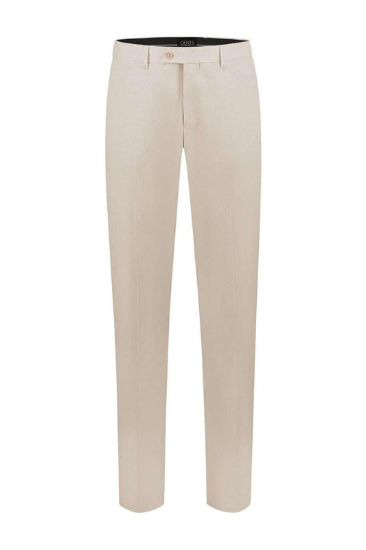 Pak 2-delig stretch beige fashionable stretch pants in a light beige color, perfect for modern casual outfits.