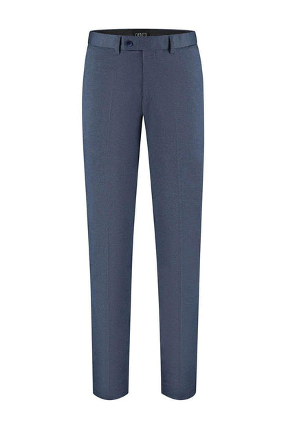 Pantalon stretch birdseye blauw