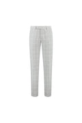 Pantalon windowpane grijs