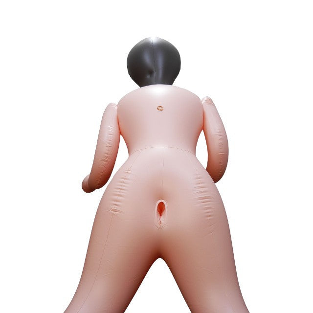 Păpușă gonflabilă B-SERIES Isaura Love Doll, bust conturat, 3 orificii pentru penetrare, mărime naturală, șatenă