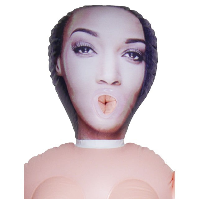 Păpușă gonflabilă B-SERIES Isaura Love Doll, bust conturat, 3 orificii pentru penetrare, mărime naturală, șatenă