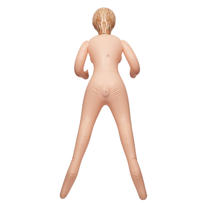 Păpușă gonflabilă CALEXOTICS The Girl Next Door Love Doll, cu sâni voluptoși și 3 orificii, mărime naturală, blondă