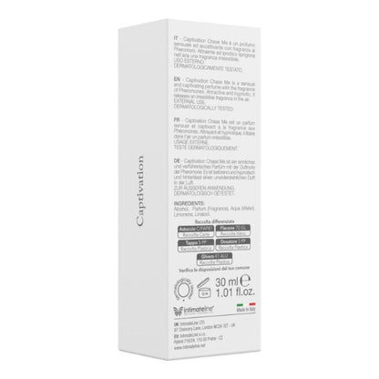 Parfum cu feromoni pentru bărbați CAPTIVATION Chase Me, cu note citrice și florale, alb, 30 ml