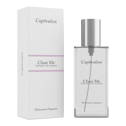 Parfum cu feromoni pentru femei CAPTIVATION Chase Me, cu note citrice, florale și dulci, alb, 30 ml