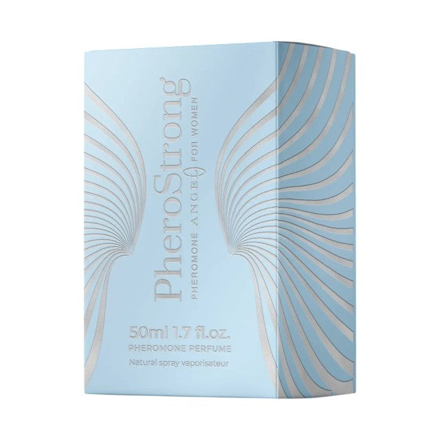 Parfum cu feromoni PHEROSTRONG Angel For Women, pentru femei, note de lămâie, cafea și trandafir, 50 ml