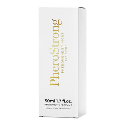 Parfum cu feromoni PHEROSTRONG By Night For Women, pentru femei, note de pere, piper roz și iasomie, 50 ml