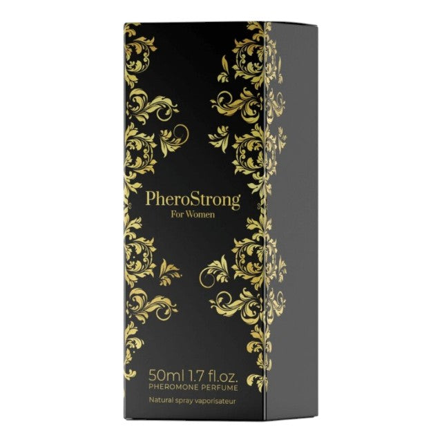 Parfum cu feromoni PHEROSTRONG For Women, pentru femei, cu note de mosc, iasomie și lămâie, 50 ml