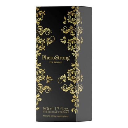 Parfum cu feromoni PHEROSTRONG For Women, pentru femei, cu note de mosc, iasomie și lămâie, 50 ml