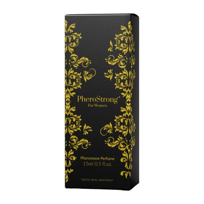 Parfum cu feromoni PHEROSTRONG For Women, pentru femei, note de mosc, iasomie și lămâie, 15 ml