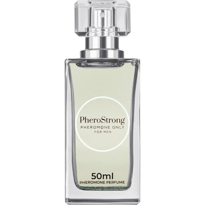 Parfum cu feromoni PHEROSTRONG Only For Men, pentru bărbați, note de mandarină, cedru și mosc alb, 50 ml