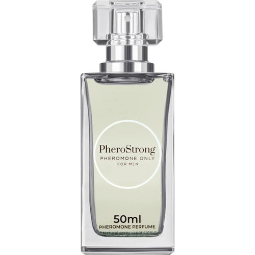 Parfum cu feromoni PHEROSTRONG Only For Men, pentru bărbați, note de mandarină, cedru și mosc alb, 50 ml