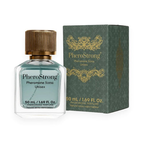 Parfum cu feromoni PHEROSTRONG Soma, unisex, cu note de tutun, cafea neagră și lemn de santal, 50 ml