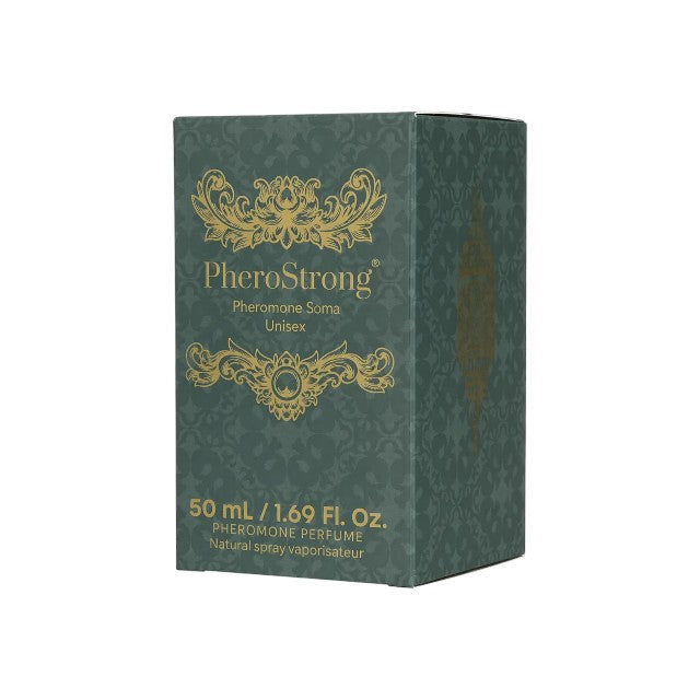 Parfum cu feromoni PHEROSTRONG Soma, unisex, cu note de tutun, cafea neagră și lemn de santal, 50 ml