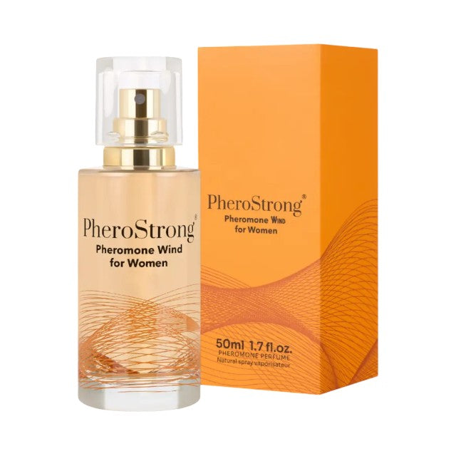 Parfum cu feromoni PHEROSTRONG Wind For Women, pentru femei, note de măr verde, mentă și trandafir bulgăresc, 50 ml