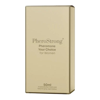 Parfum cu feromoni PHEROSTRONG Your Choice, pentru femei, cu note de mango, bergamotă și iasomie, 50 ml