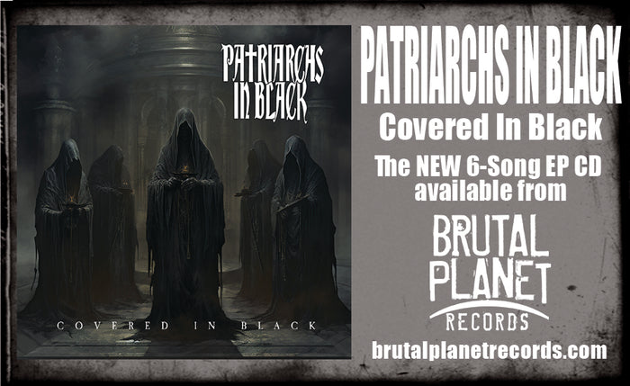 Patriarchs in Black - Covered in Black (CD, 2024, Brutal Planet) Hades guitarist + Type O Negative drummer doomy metal