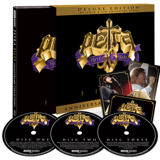 PETRA - FIFTY (Anniversary Collection) DELUXE EDITION 3-Disc Set, 3 Ltd Collector Cards
