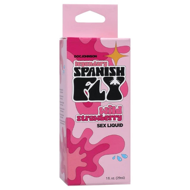 Picături SPANISH FLY - Wild Strawberry, pentru libido crescut la bărbați și femei, aromă de căpșuni, 29 ml