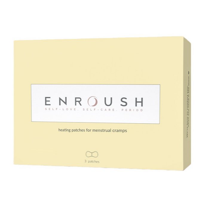 Plasturi termici ENROUSH, ajută la calmarea durerilor menstruale, subțiri și invizibili, 3 buc