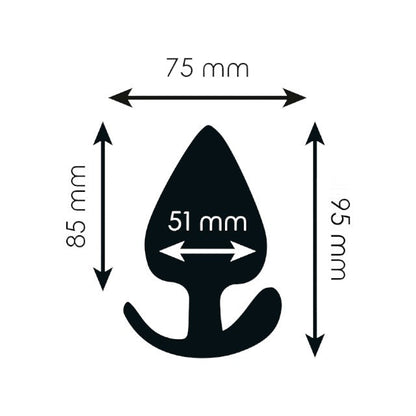 Plug anal ADDICTED TOYS Anal Plug XL, lungime 9.5 cm, diametru 5.1 cm, din silicon, negru (mare)