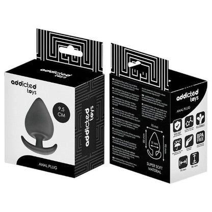 Plug anal ADDICTED TOYS Anal Plug XL, lungime 9.5 cm, diametru 5.1 cm, din silicon, negru (mare)