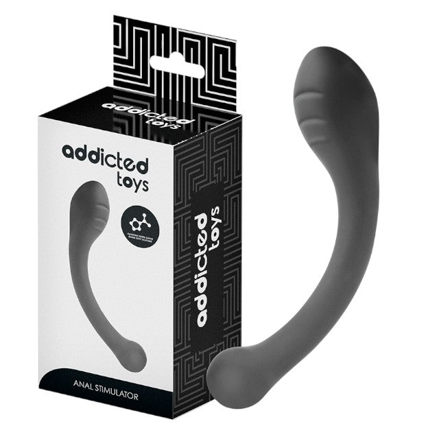 Plug anal ADDICTED TOYS Anal Stimulator, lungime 18 cm, diametre 1.4 - 3.6 cm, din silicon flexibil, negru