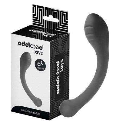 Plug anal ADDICTED TOYS Anal Stimulator, lungime 18 cm, diametre 1.4 - 3.6 cm, din silicon flexibil, negru