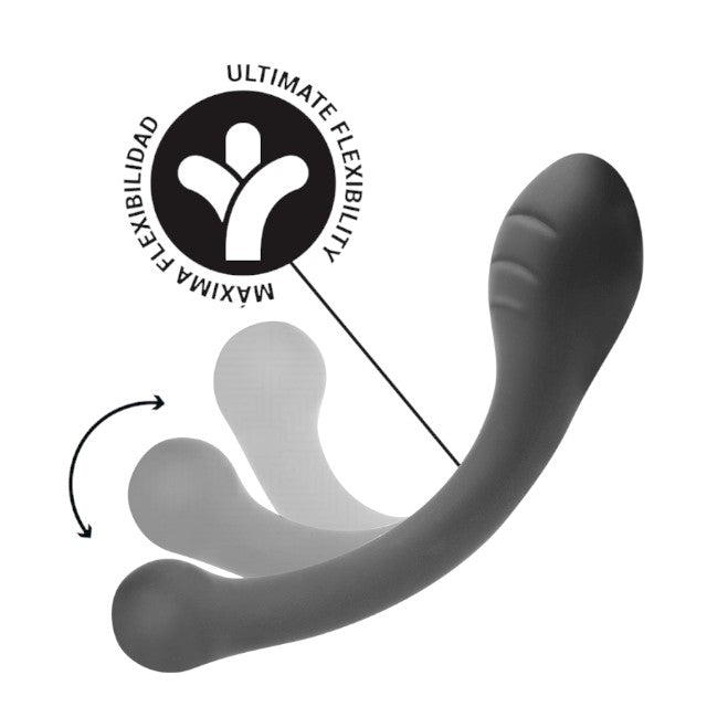 Plug anal ADDICTED TOYS Anal Stimulator, lungime 18 cm, diametre 1.4 - 3.6 cm, din silicon flexibil, negru