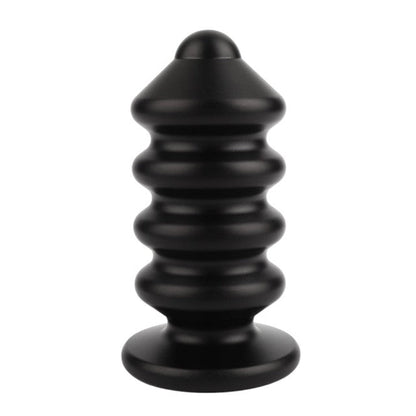 Plug anal MR. STEEL Ass Blaster Medium, în formă de șurub, diametru 5 cm, lungime 10.8 cm (mediu), negru