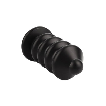 Plug anal MR. STEEL Ass Blaster Medium, în formă de șurub, diametru 5 cm, lungime 10.8 cm (mediu), negru