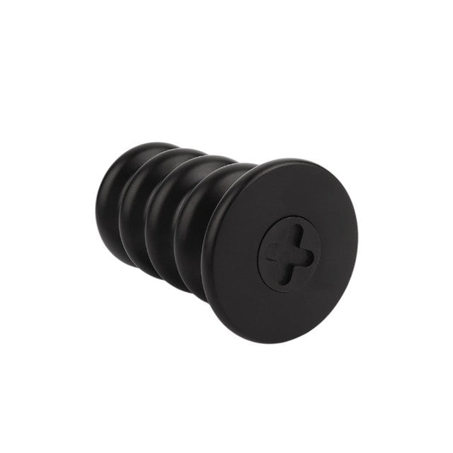 Plug anal MR. STEEL Ass Blaster Medium, în formă de șurub, diametru 5 cm, lungime 10.8 cm (mediu), negru