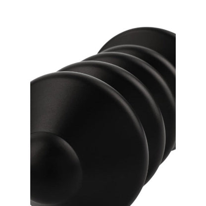 Plug anal MR. STEEL Ass Blaster Medium, în formă de șurub, diametru 5 cm, lungime 10.8 cm (mediu), negru