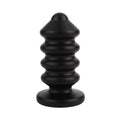 Plug anal MR. STEEL Ass Blaster Small, în formă de șurub, diametru 3.8 cm, lungime 9 cm (mic), negru
