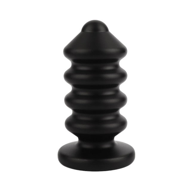Plug anal MR. STEEL Ass Blaster Small, în formă de șurub, diametru 3.8 cm, lungime 9 cm (mic), negru