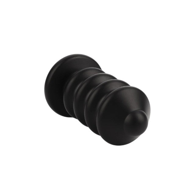 Plug anal MR. STEEL Ass Blaster Small, în formă de șurub, diametru 3.8 cm, lungime 9 cm (mic), negru