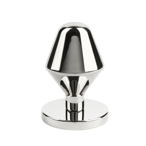 Plug anal MR. STEEL Classic Butt Plug Small, din oțel inoxidabil, diametru 3.8 cm, lungime 6.4 cm (mic), argintiu