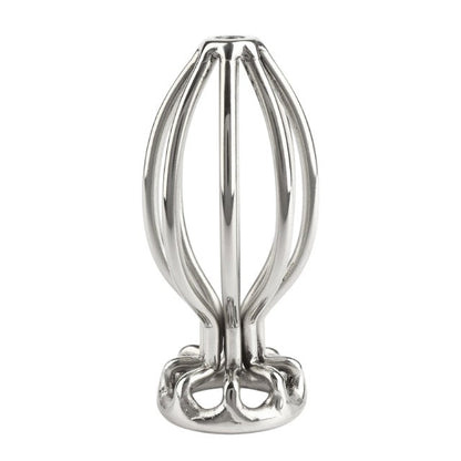 Plug anal MR. STEEL Round Wire Plug Small, design deschis cu tije din oțel inoxidabil, lungime 6.6 cm (mic), argintiu
