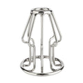 Plug anal MR. STEEL Trapezoid Wire Plug Small, design deschis cu tije din oțel inoxidabil, lungime 8 cm (mic), argintiu