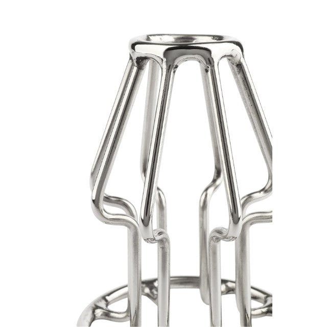 Plug anal MR. STEEL Trapezoid Wire Plug Small, design deschis cu tije din oțel inoxidabil, lungime 8 cm (mic), argintiu