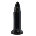 Plug anal PROWLER RED 9" Rocket Black, din TPE moale, în formă de glonț, lungime 23 cm, diametru 5.6 cm, negru