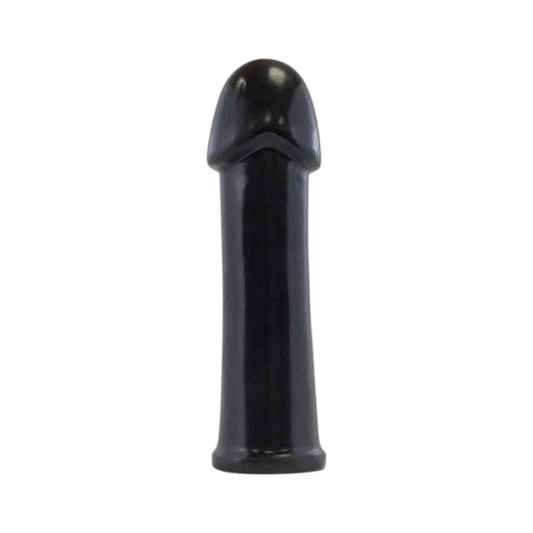 Plug anal PROWLER RED The Helmet Black, din TPE moale, lungime inserabilă 22.8 cm, diametru 7.2 cm, negru