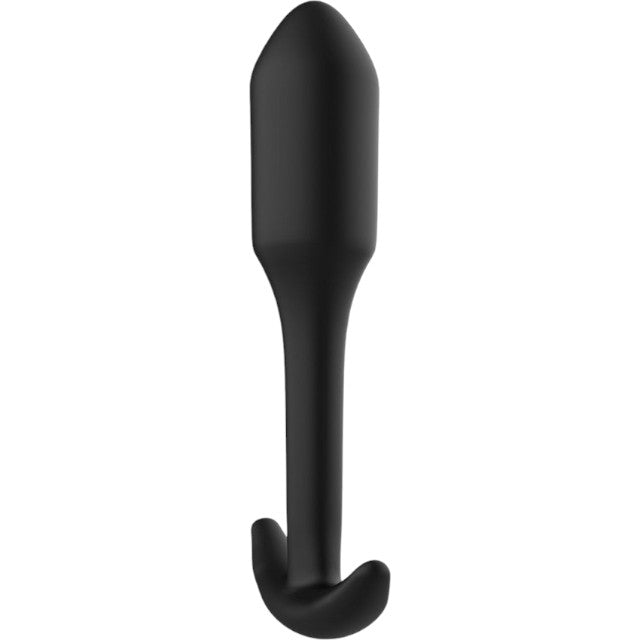 Plug anal TOYJOY Anal Play Smooth Plug - Extra Large, cu bază în formă de semilună, lungime 13.7 cm, diametru 2.9 cm, negru