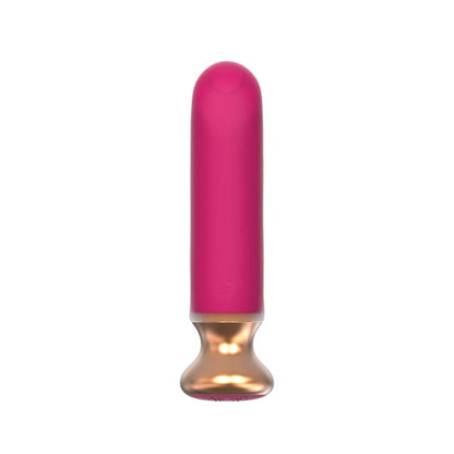 Plug anal vibrator CNT GUARD OFF Sweet Bomb Bevel, control prin aplicație, 9 funcții de vibrație, 12 cm, roz cu auriu