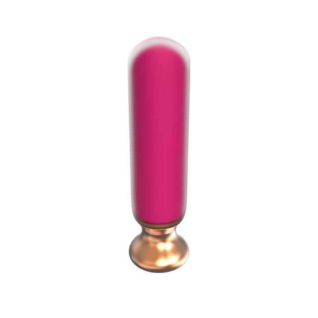 Plug anal vibrator CNT GUARD OFF Sweet Bomb Bevel, control prin aplicație, 9 funcții de vibrație, 12 cm, roz cu auriu