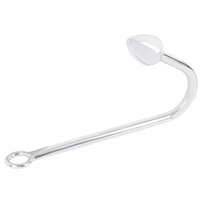 Plug anal YOU2TOYS Bondage Hook, în formă de cârlig de pescuit, pentru jocuri erotice BDSM, lungime 24 cm, argintiu