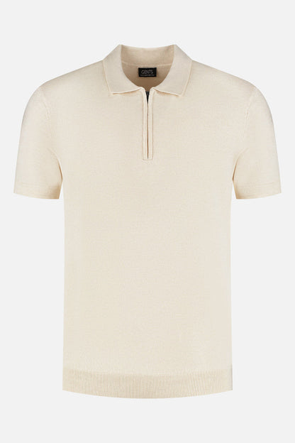 Polo rits off-white