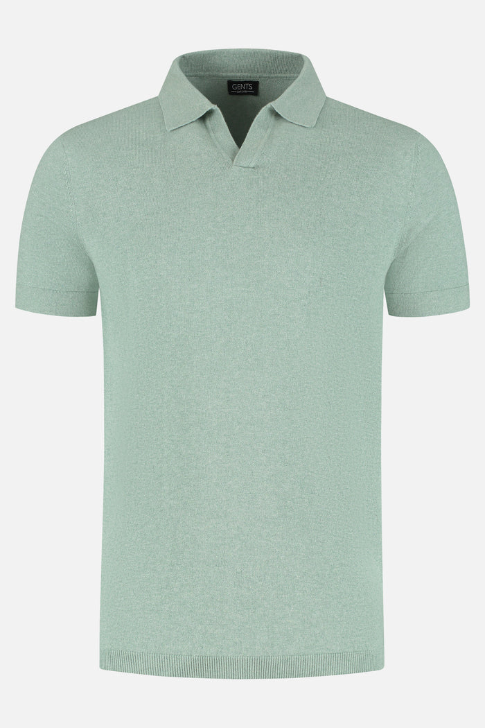 Polo riva katoen groen
